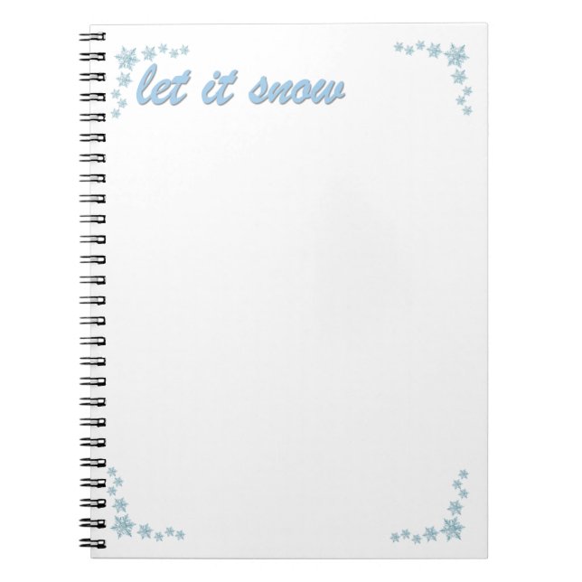 Let It Snow Notebook (Front)