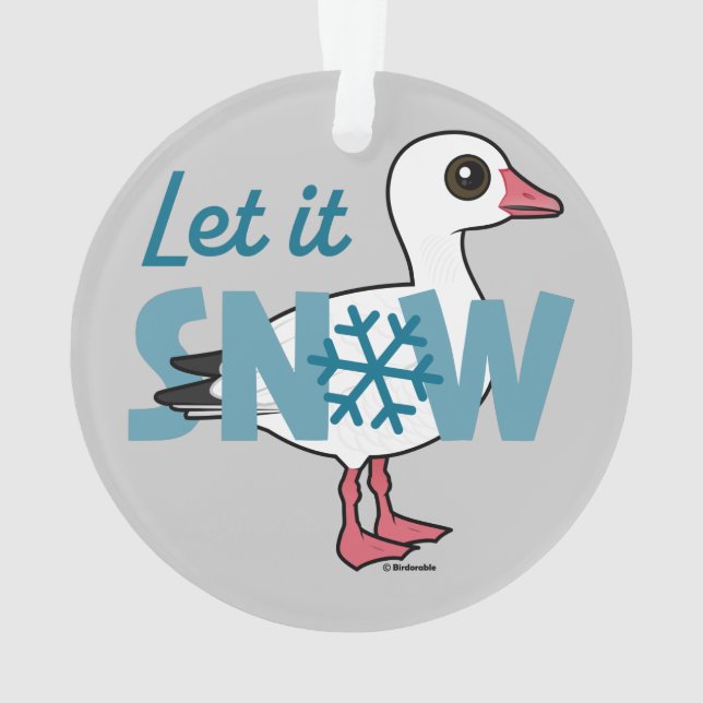 Let it Snow! Ornament (Back)