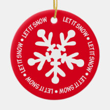 Let it Snow Ornament