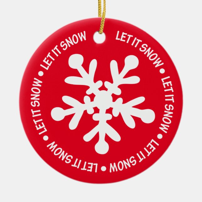 Let it Snow Ornament (Front)