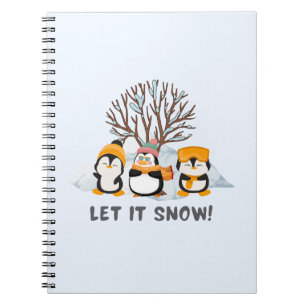 Let It Snow penguins Notebook