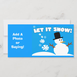 Let It Snow Photo Card