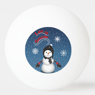 Let It Snow Ping Pong Ball