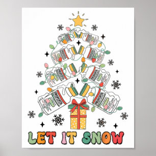 Let It Snow Propofol Christmas Tree Poster