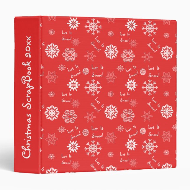 Let It Snow Red Binder (Front/Spine)