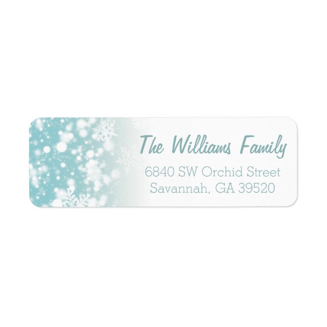 Let It Snow Return Address Label (Front)