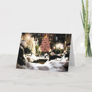 Let it Snow Rockefeller Centre Christmas Tree Card