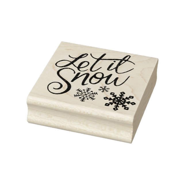 Let it Snow Rubber Stamp (Stamp)