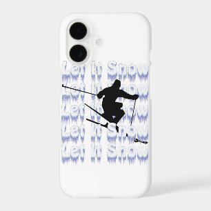 Let It Snow Skier iPhone Case