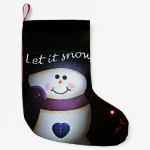 Let It Snow Small Christmas Stocking