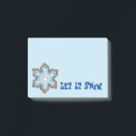 Let It Snow Snowflake Christmas Winter Hanukkah Post-it Notes<br><div class="desc">Post-It Notes feature an original marker illustration of a delicious snowflake sugar cookie. Perfect for Hanukkah gifting or a Christmas stocking stuffer!</div>