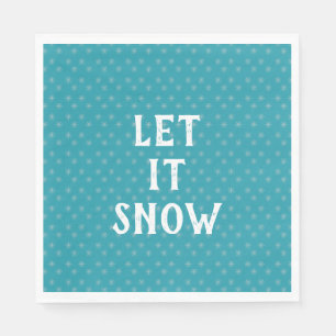 Let It Snow, Snowflake Napkin