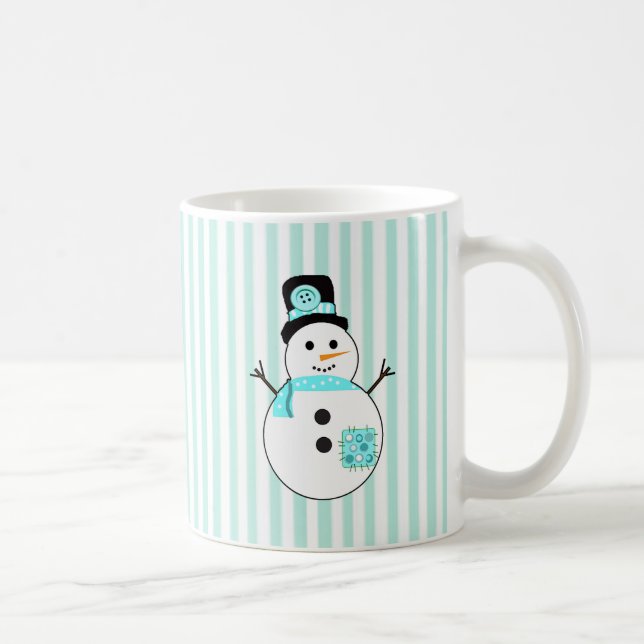 Let it Snow, Snowman Christmas Coffee Mug (Right)