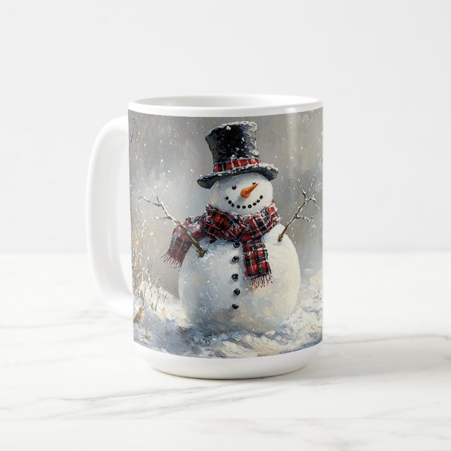 Let It Snow Snowman Coffee Mug (Front Left)