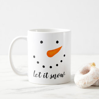 Let It Snow Snowman Coffee Mug