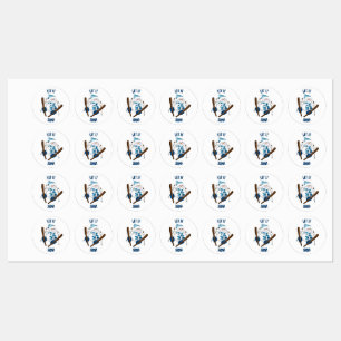 Let It Snow! Snowman Iron on Labels