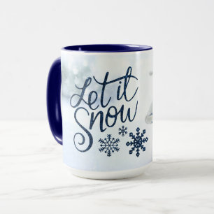 Let It Snow Snowman Large Mug