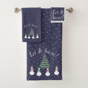 Let It Snow! Snowmen Bath Towel Set