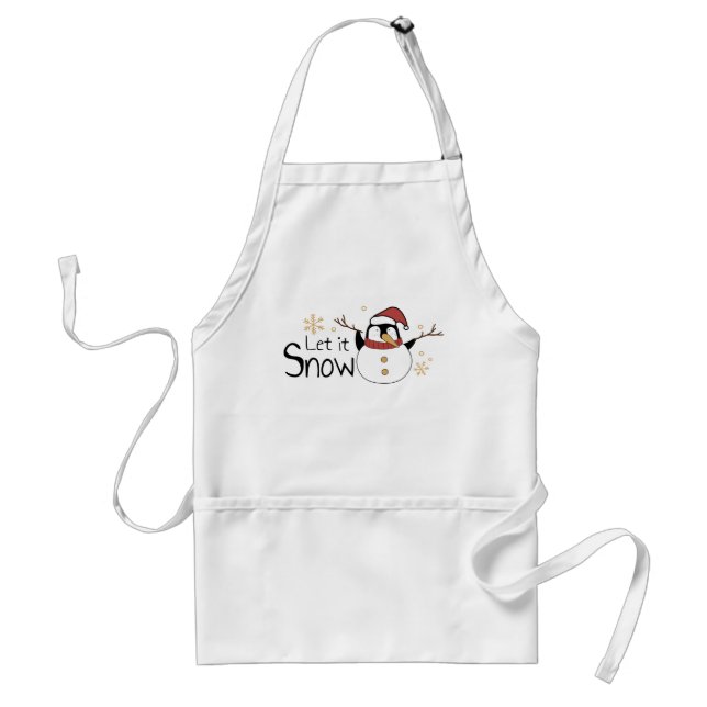 Let it snow standard apron (Front)