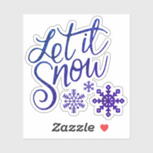let it snow sticker