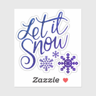 let it snow sticker