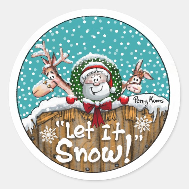 “Let It Snow!” Sticker (Front)