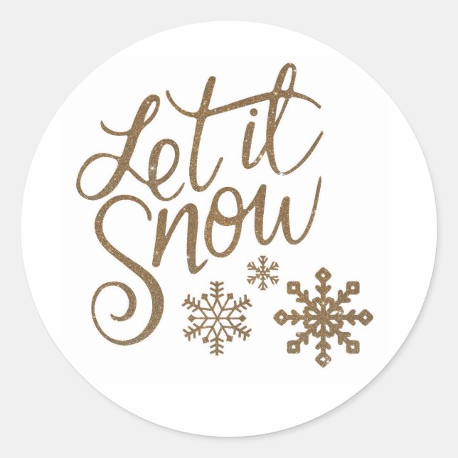 Let it snow stickers (Front)