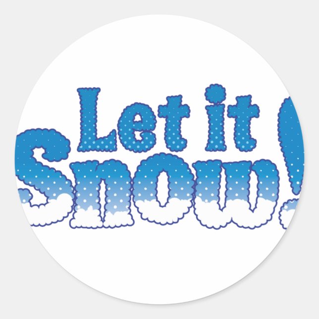 Let it Snow Stickers (Front)