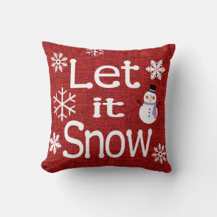 Let it Snow Throw Pillow