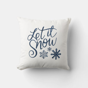 Let It Snow Throw Pillow