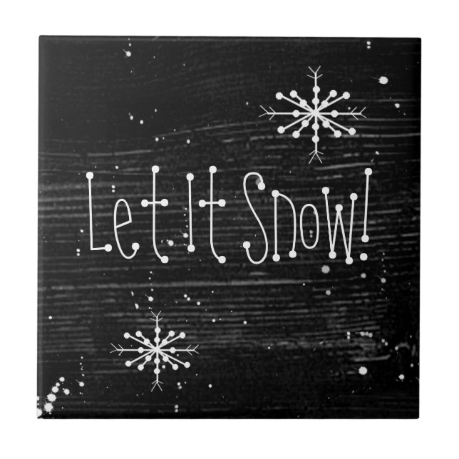 Let It Snow Tile (Front)