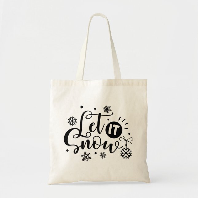 Let It Snow  Tote Bag (Front)