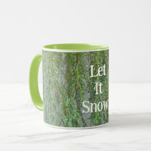 Let It Snow Tree Snowing Mug Cup