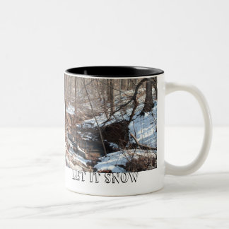 Let it Snow Two-Tone Coffee Mug
