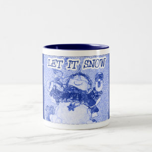 Let It Snow Two-Tone Coffee Mug