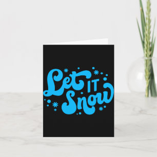 Let It Snow Winter Design _1  Card