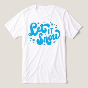 Let It Snow Winter Design Tri-Blend Shirt