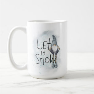 Let it Snow Winter Gnome Coffee Mug