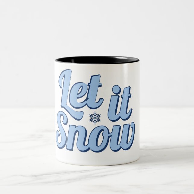 "Let It Snow Winter Mug - cadeau de vacances parfa (Centre)