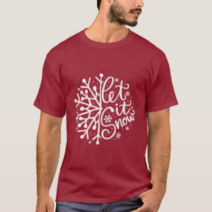 Let It Snow Winter Snowflake Holiday Season T-Shirt