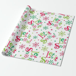 "Let It Snow" Wrapping Paper