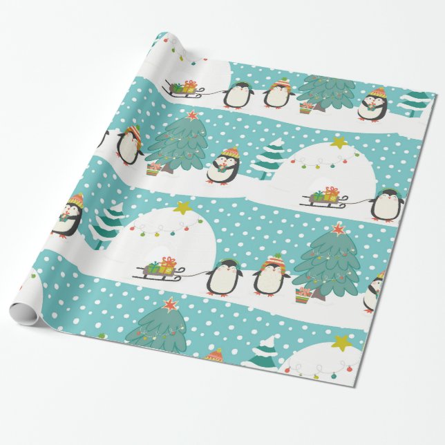 Let it snow wrapping paper (Unrolled)