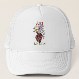 Let Kindness Bloom from Heart . Trucker Hat