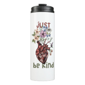 Let Kindness Bloom from Heart |Water Bottle 🌿❤️