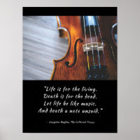 Let Life Be Like Music Poster de Langston Hughes