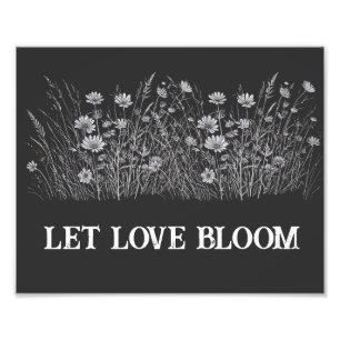 Let love bloom photo print