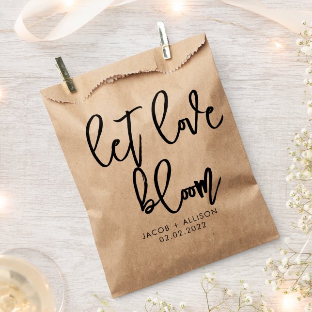 let love bloom wildflower seeds wedding confetti favour bag (Clipped)