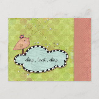 Let Love Chirp Easter Invitation Postcard
