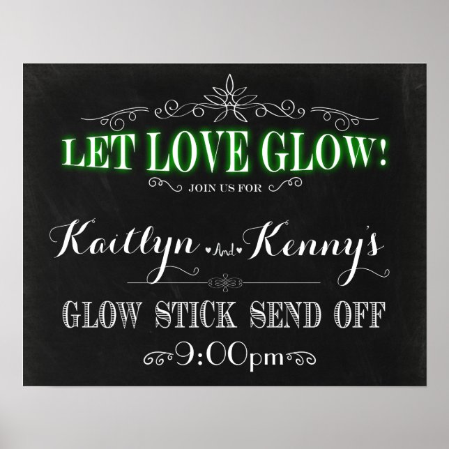 Let Love Glow - Glow Stick Send Off 16x20 Poster (Front)