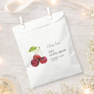 Let Love Grow   Cherry Seed Wedding Favour Bag
